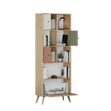 Biblioteca TKT-940-FX-1 Home Collection® Tiffany, 4 usi si 4 rafturi, Multicolor, 67x181x30 cm