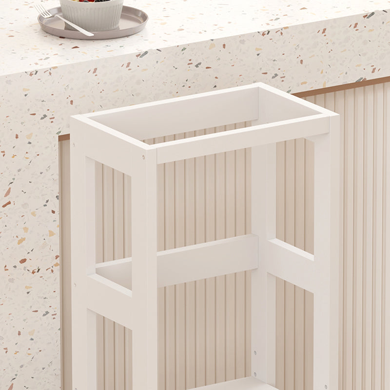 Turnulet de învatare pentru copii Chiquel, stil Montessori, lemn, Alb - Natural, 45x51x90 cm - Alb