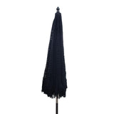 Umbrela Brilie, Alb - Negru, 270x260 cm - Negru