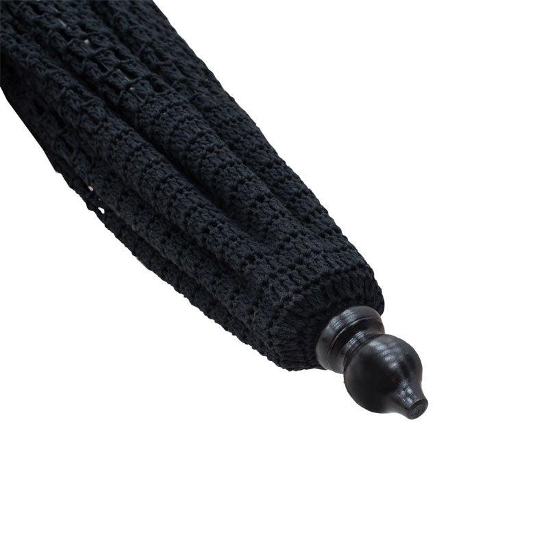 Umbrela Brilie, Alb - Negru, 270x260 cm - Negru