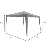 Umbrela de gradina Gazebo, Bej - Antracit, 300x300x250 cm - Bej