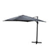 Umbrela de gradina suspendata cu rotatie de 360 de grade Raffaella aluminiu, antracit, 3x3 m