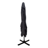 Umbrela de gradina suspendata cu rotatie de 360 de grade Raffaella aluminiu, antracit, 3x3 m