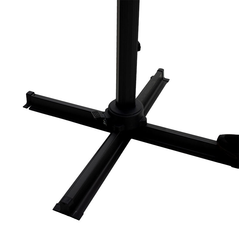 Umbrela de gradina suspendata cu rotatie de 360 de grade Raffaella aluminiu, antracit, 3x3 m