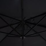 Umbrela de gradina suspendata cu rotatie de 360 de grade Raffaella aluminiu, antracit, 3x3 m