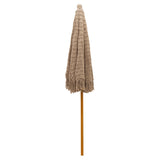 Umbrela profesionala Renny bej macrame - lemn de fag Ö2.5me, 250x250x255 cm