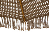 Umbrela profesionala Renny bej macrame - lemn de fag Ö2.5me, 250x250x255 cm