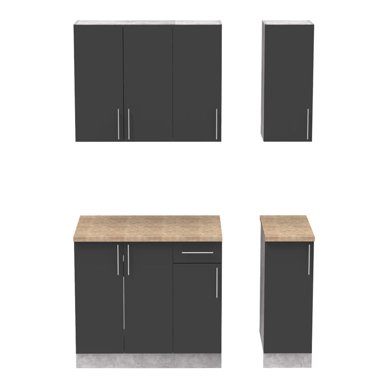 Unitate de bucatarie Festa II, Gri inchis si Sonoma, 120x60x85 cm, perspectiva suplimentara