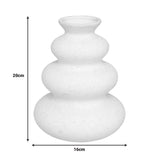 Vaza ceramica Delfar, Alb, 18x18x20 cm