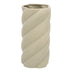 Vaza ceramica Dermel, Bej, 12x12x25 cm