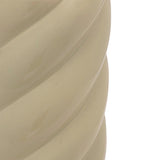 Vaza ceramica Dermel, Bej, 12x12x25 cm