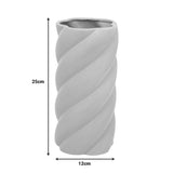 Vaza ceramica Dermel, Bej, 12x12x25 cm