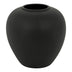 Vază decorativă ceramică Derbe, negru, 22x24 cm