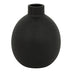 Vază decorativă ceramică Rianzo, Negru, 14x18 cm