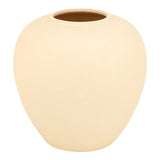 Vază decorativă ceramică Vegen, crem, 22x24 cm