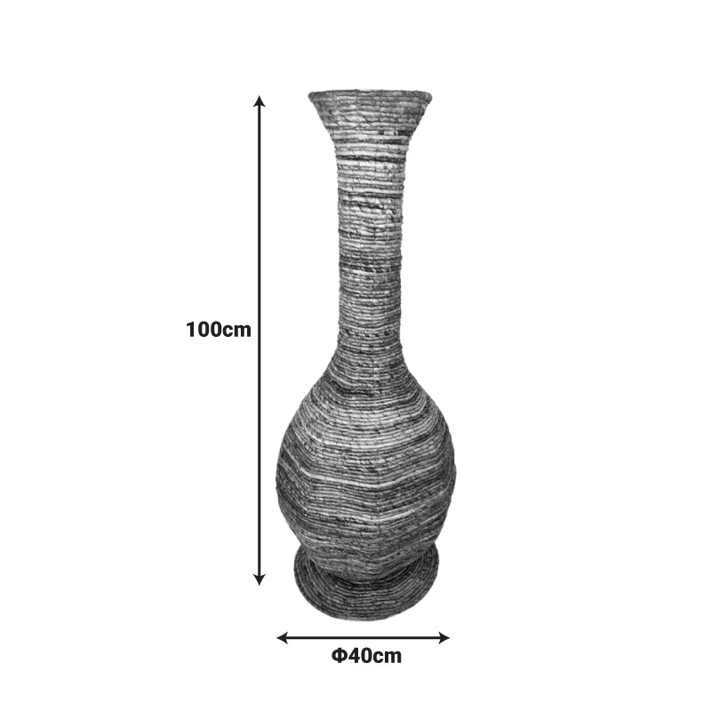 Vază decorativă cu aspect de funie Strail, Banana, Natur, 40x100 cm, perspectiva suplimentara