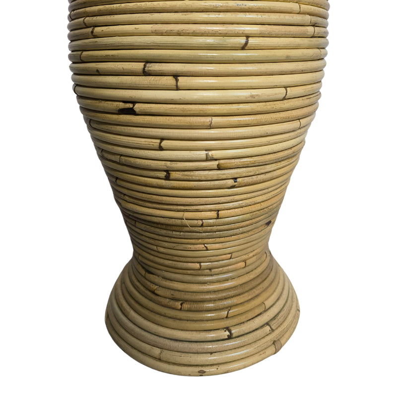 Vază decorativă Virnia, rattan, Natur, 40x70 cm, detaliu produs