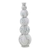 Vaza Lopel metal negru, aurie, 26x26x87 cm
