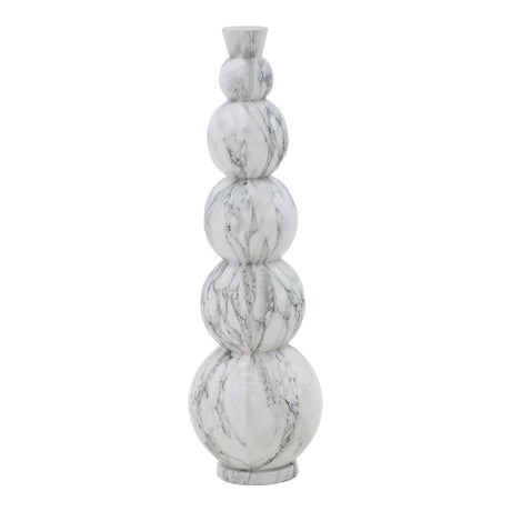 Vaza Lopel metal negru, aurie, 26x26x87 cm