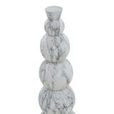 Vaza Lopel metal negru, aurie, 26x26x87 cm