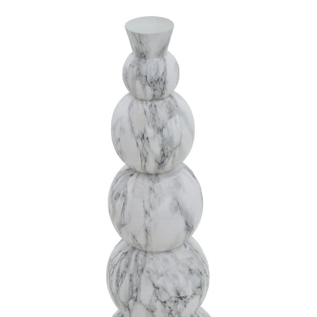 Vaza Lopel metal negru, aurie, 26x26x87 cm