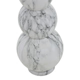Vaza Lopel metal negru, aurie, 26x26x87 cm