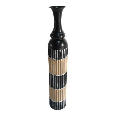 Vaza Thund, Negru, 15x15x88 cm