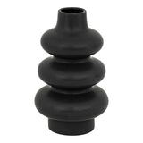 Vaza Zerve, Negru, 15x15x25 cm