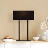 Veioza Amora, Alb - Negru, 35x15x52 cm - Negru