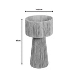 Veioza din fibre Naturale Chenz Boho, Natural, 35x35x65 cm