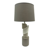 Veioza Frant ceramica-metal, maro, 28x28x54 cm
