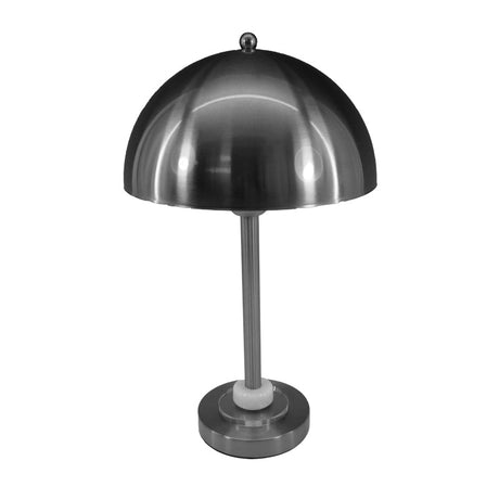 Veioza Lustrous metal, Argintiu - Auriu, 25x25x42 cm