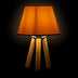 Veioza PWL-1071, textil si MDF, D22x32 cm - 202-000033