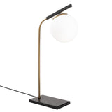 Veioza Style, Antic/Negru, 15x15x55 cm