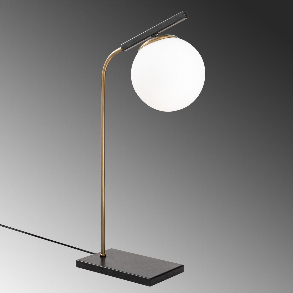 Veioza Style, Antic/Negru, 15x15x55 cm