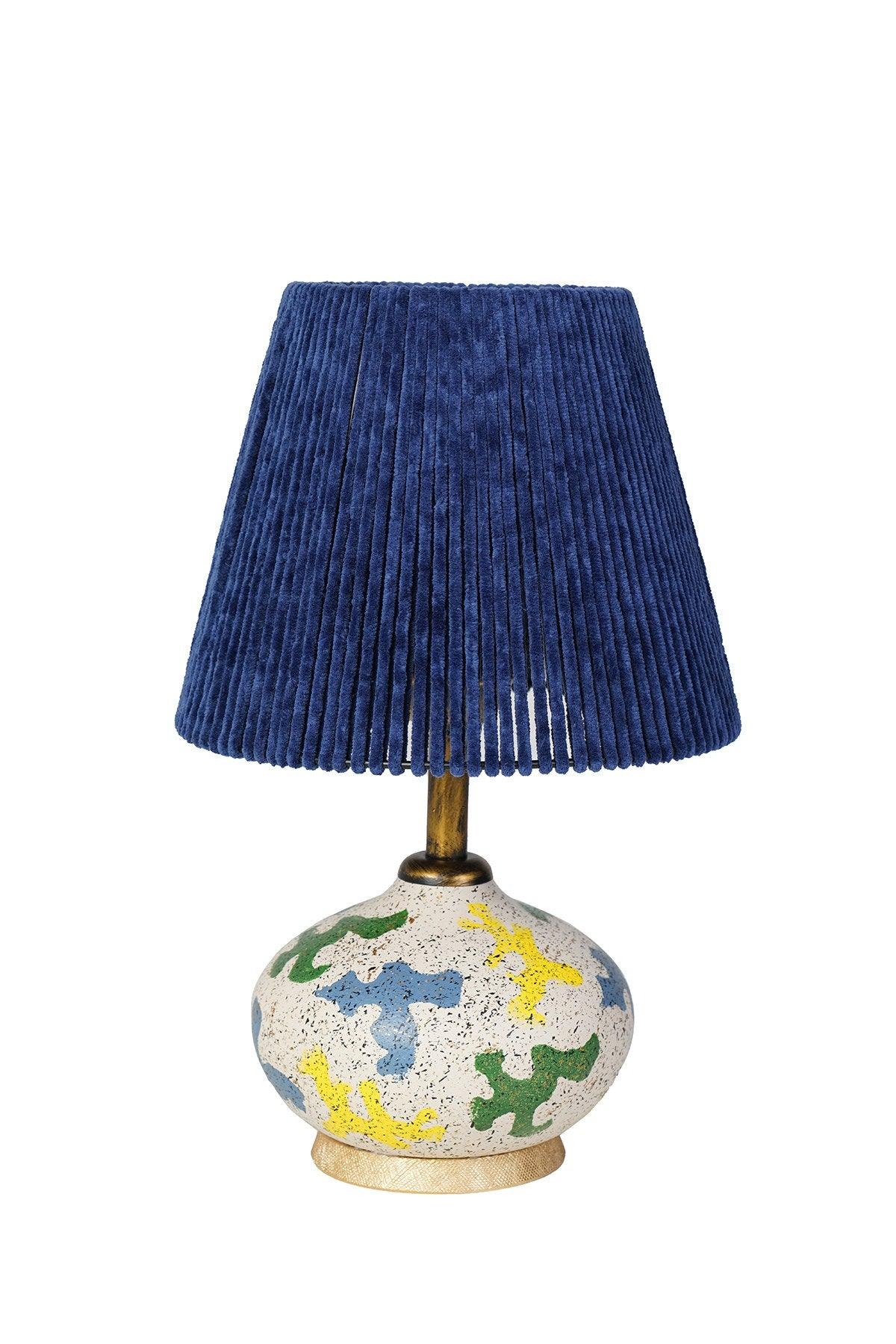 Veioza YL202 Lamp Shade, Albastru marin, 25x25x40 cm
