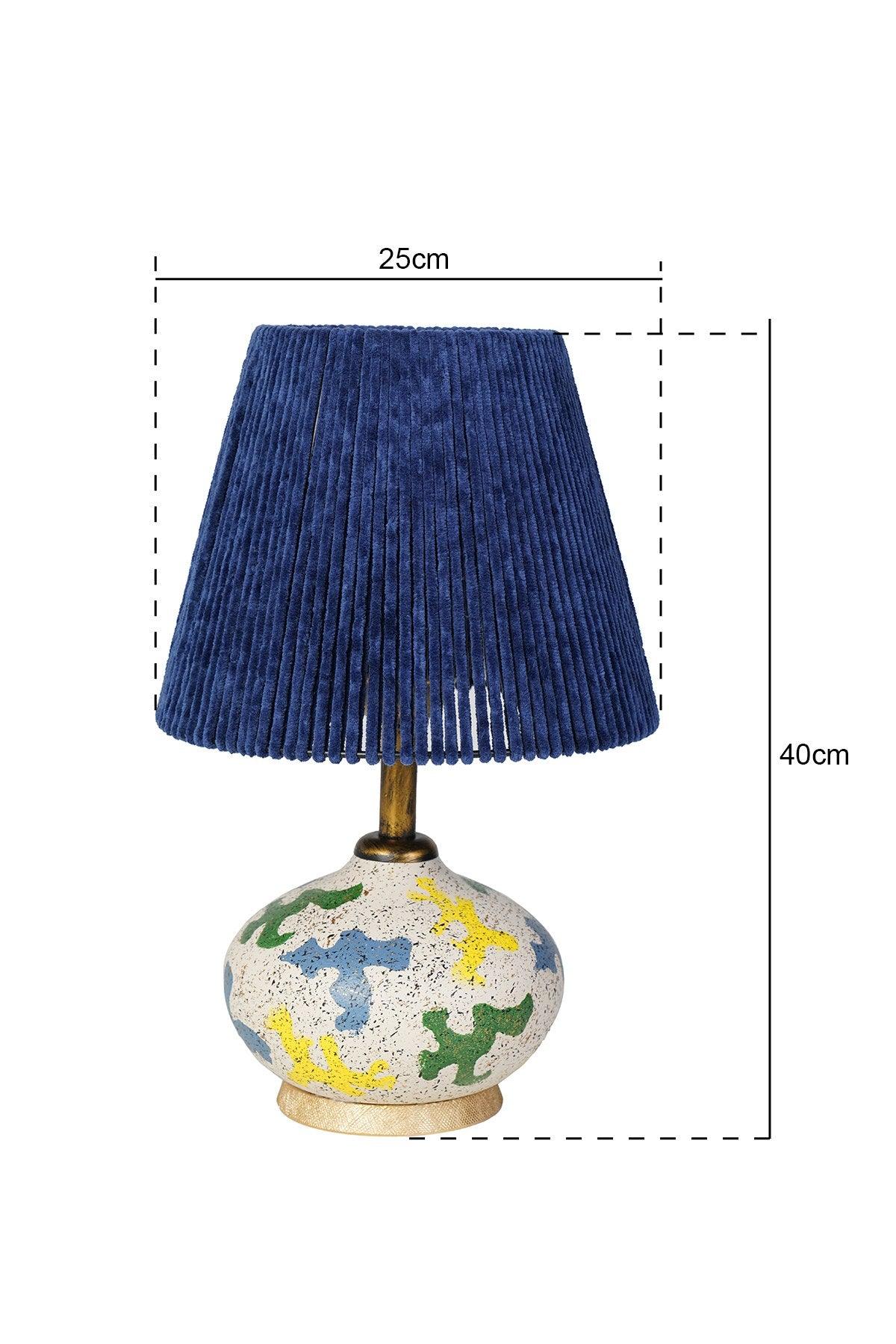Veioza YL202 Lamp Shade, Albastru marin, 25x25x40 cm