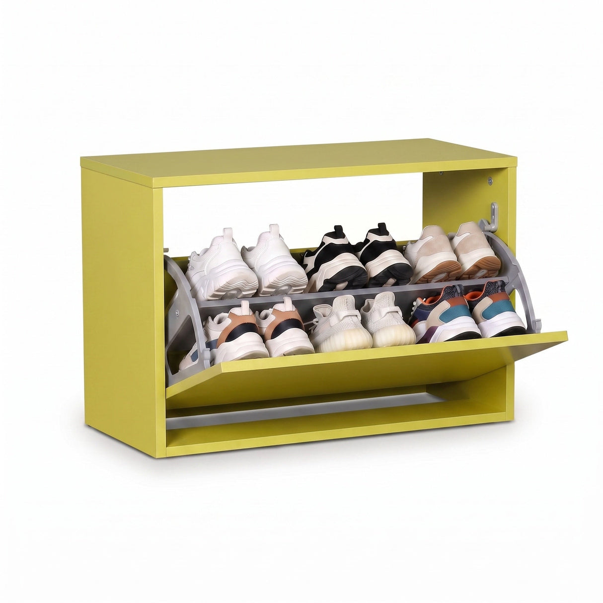 Pantofar Băncuță SHC-110-BB-1 Home Collection®, cu Șezut, 6 Perechi, 60x42x30 cm - Verde | SKU: SHC-110-YY-1