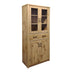 Vitrina-șifonier multifunctionala Nisso, Lemn, Alb - Stejar, 80x40x184 cm - 049-000116