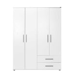 Dulap Haine GRD-642-BB-3 Home Collection® White, 4 usi si 2 sertare, Alb, 137x187x52 cm