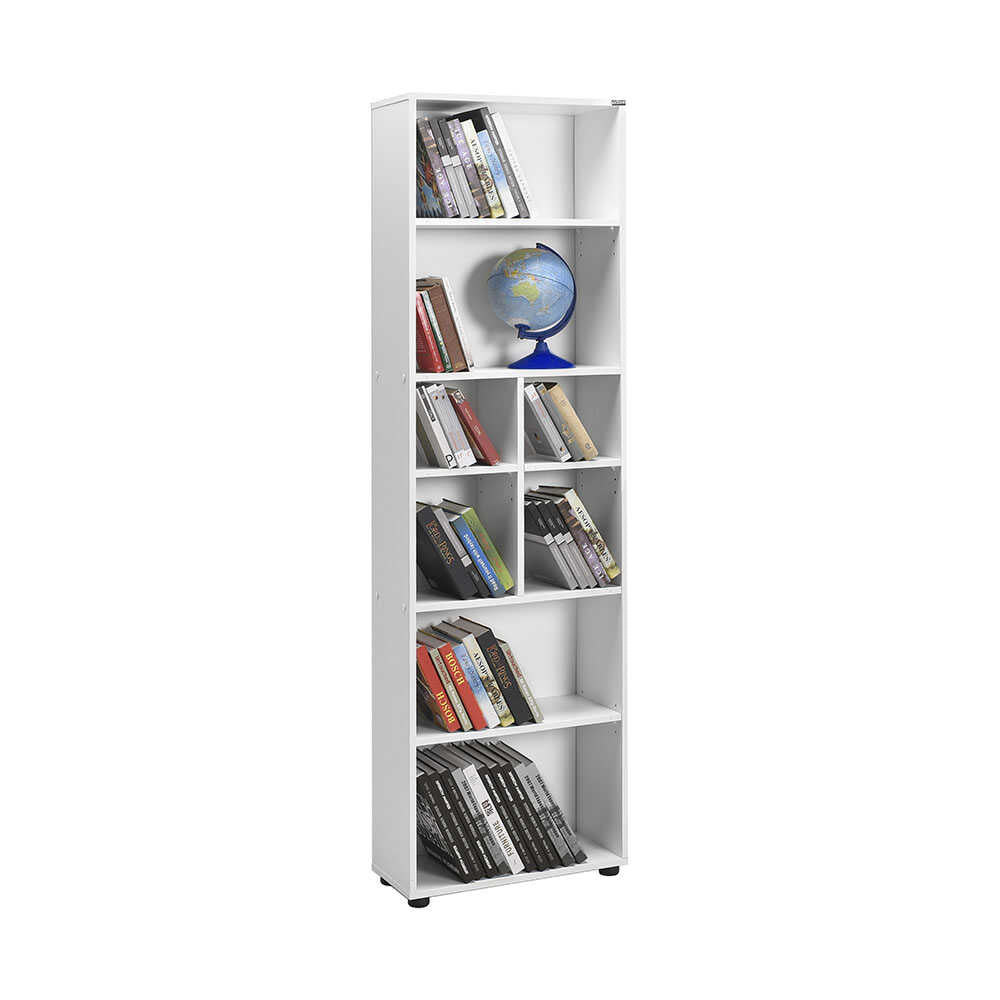 Biblioteca KTP-168-BB-1 Home Collection® White, 8 rafturi, Alb, 55x187x23 cm