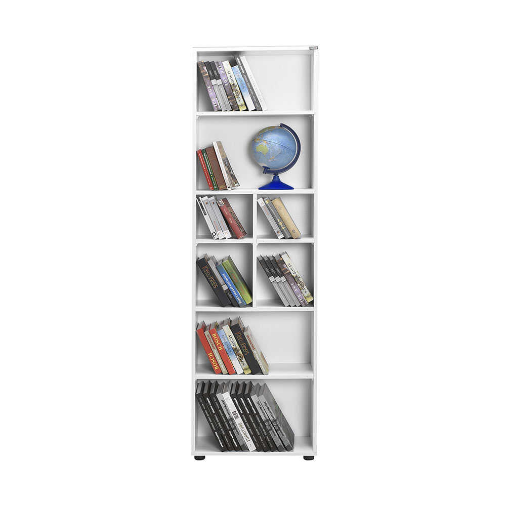 Biblioteca KTP-168-BB-1 Home Collection® White, 8 rafturi, Alb, 55x187x23 cm