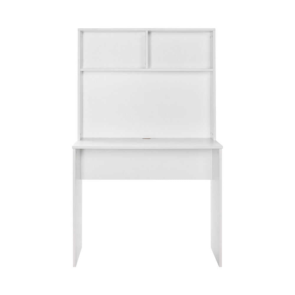 Birou CMU-190-BB-1 Home Collection® White cu biblioteca, Alb, 90x148x52 cm